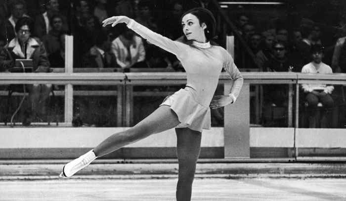 Siehe Figur Skater Peggy Fleming jetzt, 54 Jahre nach dem Gewinn von Olympia -Gold