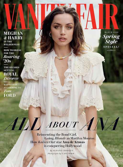 Ana de Armas to Vanity Fair March 2020 Cover Girl