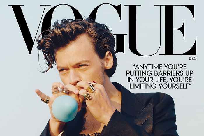 Harry Styles apenas bateu palmas para os críticos de seu vestido em Vogue