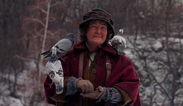 Questo è l'aspetto della Pigeon Lady da solo 2