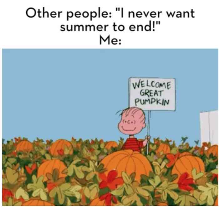 30 memes de otoño divertidos para personas obsesionadas con el otoño