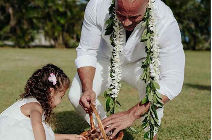 Dwayne the Rock Johnsons Tochter errichtete ihm eine sehr wichtige Lektion bei seiner Hochzeit