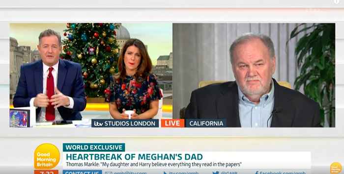 El padre de Meghan Markle dice que lo ha fantasma y pide públicamente el contacto