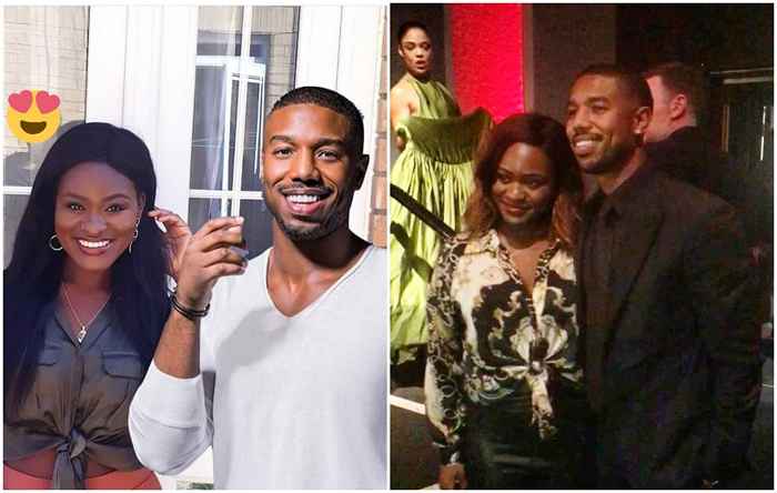 Femme qui est devenue virale pour sa photo avec un faux Michael B. Jordan vient de rencontrer la vraie chose